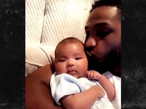 Tristan Thompson Makes Baby Talk Debut with Daughter True