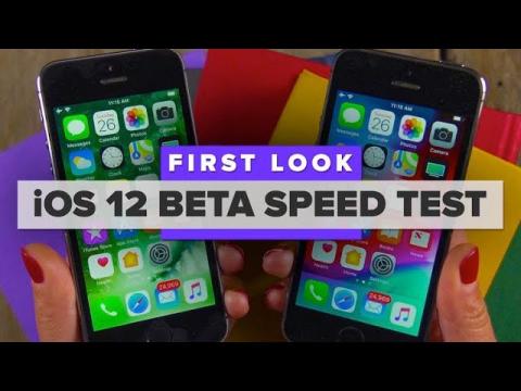iOS 12 beta speed test on an old iPhone