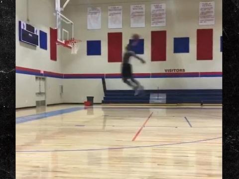 Zion Williamson Makes Like Mike, Dunks From Free Throw Line!