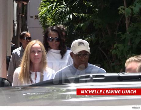 Michelle Obama Does Bev Hills Power Lunch with Kerry Washington