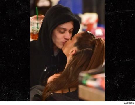Ariana Grande and Pete Davidson Kiss, Hold Hands Out in NYC