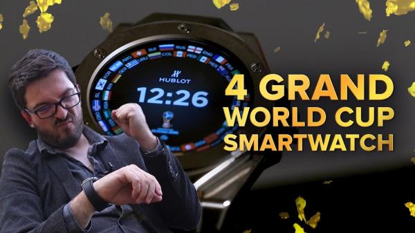 Enjoy the World Cup on your wrist for just 4 grand! (Techadence)