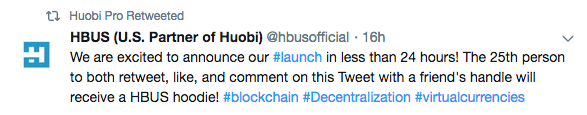 Huobi-Partnered Exchange HBUS Opens to US Citizens