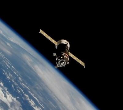 Russian cargo ship sets a new record for same-day delivery to space station