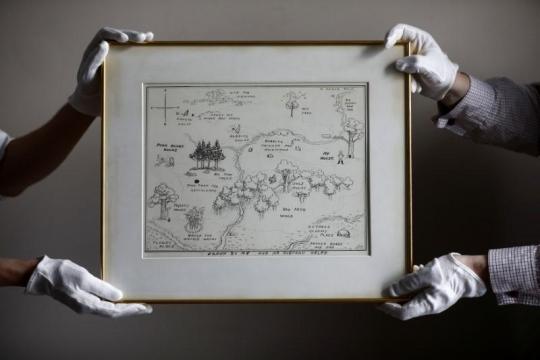 Pooh's original Hundred-Acre Wood map sells for auction record