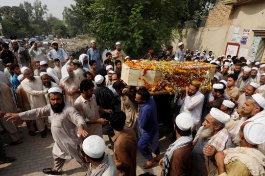 Son of slain anti-Taliban politician among 20 dead in Pakistan blast