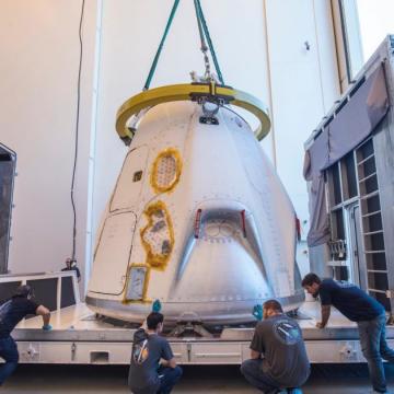 SpaceX’s Crew Dragon capsule arrives in Florida to get set for uncrewed test flight