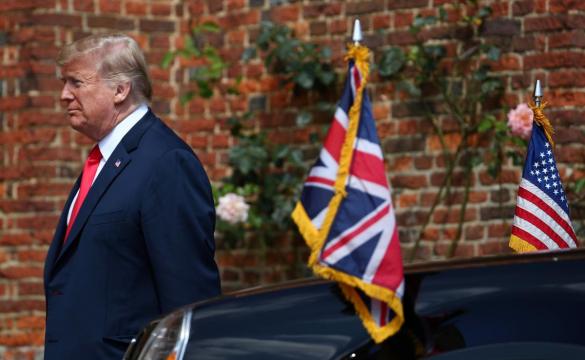 U.S. President Trump says relationship with UK is very, very strong