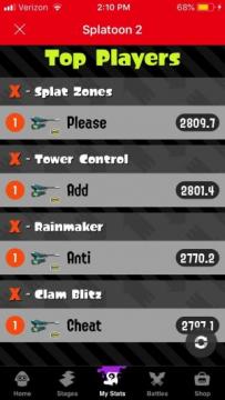 Splatoon 2's Leaderboards Hacked to Beg Nintendo for a Cheating Fix