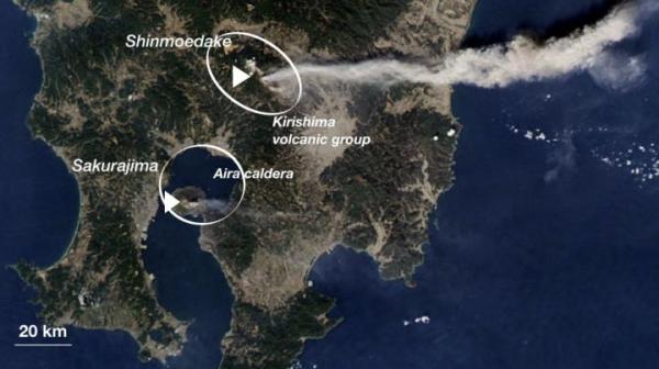 Study finds deep subterranean connection between two Japan volcanoes