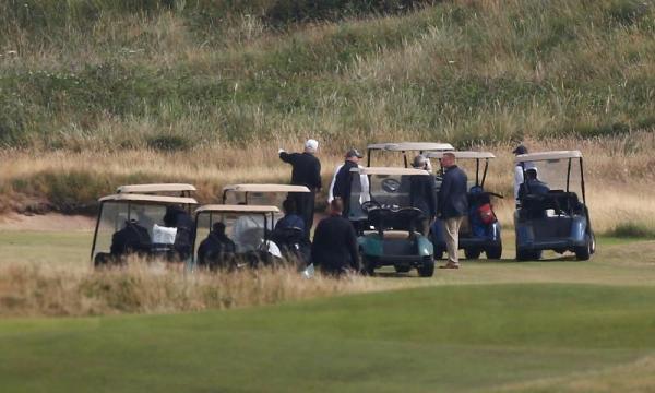 Man arrested over paraglider protest at Trump's golf course in Scotland