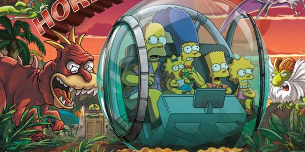The Simpsons Head to ‘Geriatric Park’ in Treehouse of Horror Poster