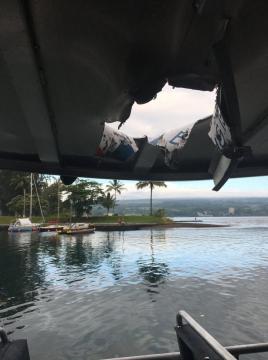 Volcanic lava 'bomb' injures 22 people on tour boat in Hawaii