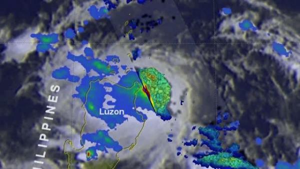 GPM satellite sees Tropical Cyclone Son-Tinh dropping rain in the Philippines