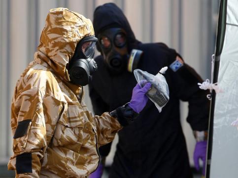 Chemical weapons agency says has collected samples from Amesbury for identification