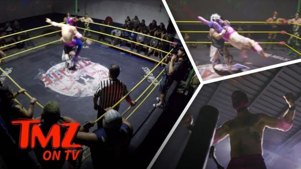 David Arquettes Secret Tijuana Wrestling Match! | TMZ TV