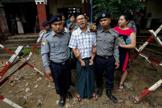 Myanmar police insisted on meeting, gave documents: Reuters reporter
