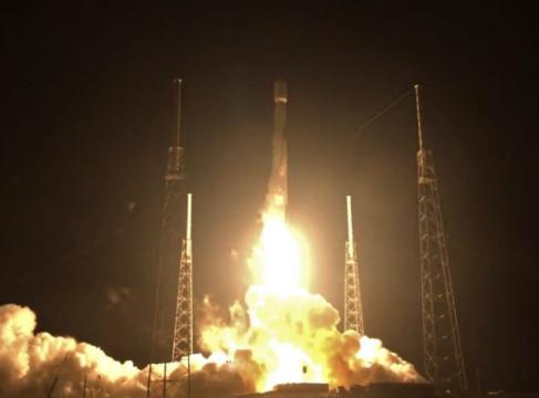 SpaceX Falcon 9 rocket launches Telstar 19V satellite and lands on drone ship