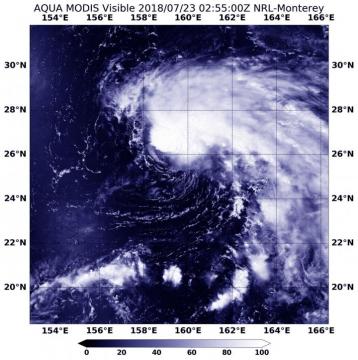 NASA finds tropical storm Wukong's comma shape