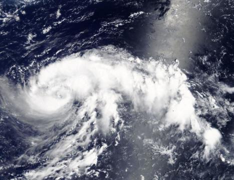 Tropical Storm Jongdari more organized in NASA's Terra satellite imagery