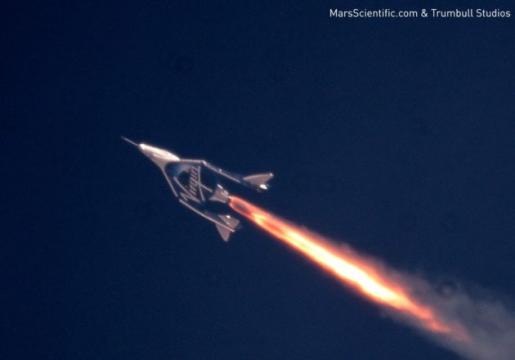 SpaceShipTwo rocket plane pushes the envelope in third supersonic test flight