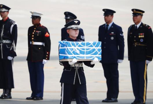 Trump thanks Kim as North Korea transfers remains of Korean War soldiers