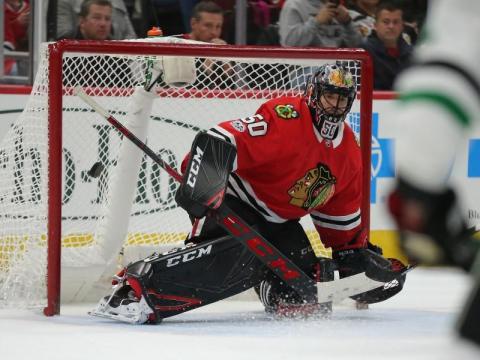 Blackhawks G Crawford hopes to be ready for camp