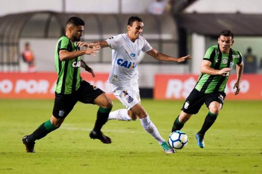 Santos perde do América-MG e pode terminar na zona de rebaixamento