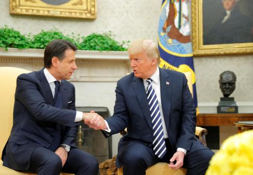 Trump praises Italy's immigration policies at meeting with Conte