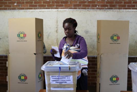 Zimbabwe begins counting votes after first post-Mugabe election
