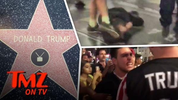 HUGE Fight At Trumps Hollywood Star! | TMZ TV
