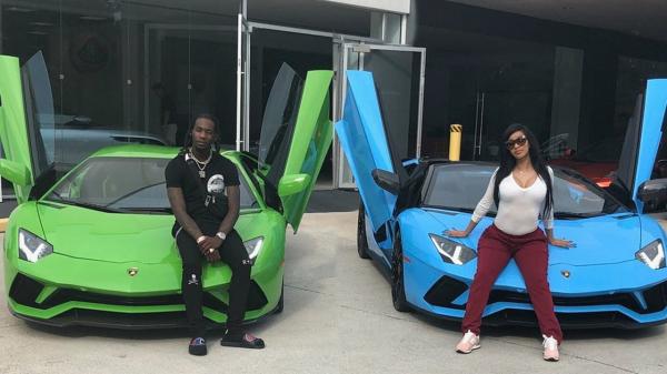 Cardi B & Offset Get Matching Lambos & REVEALS Bank Statement