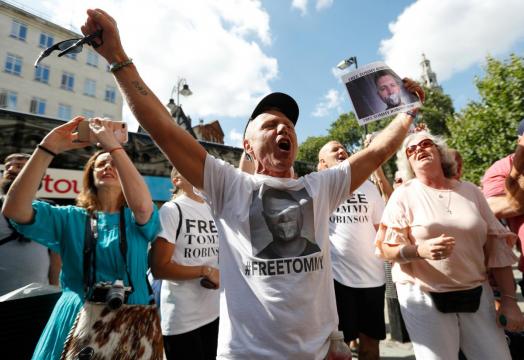 Jailed anti-Muslim activist Robinson released on bail