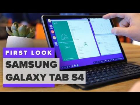Samsungs Galaxy Tab S4 first look An Android tablet that wants to be a laptop