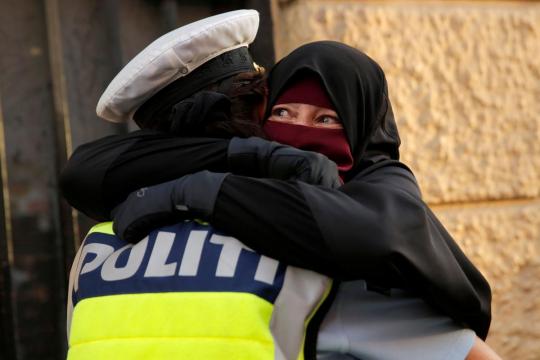Danes march in Copenhagen to protest ban on wearing face veils in public