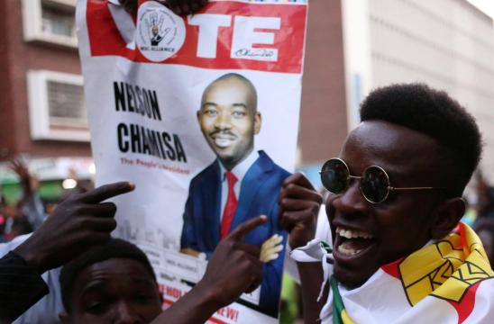 Zimbabwe opposition leader Chamisa claims he won election, result due soon