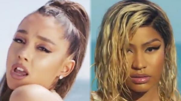 Ariana Grande & Nicki Minaj DENY Feuding Claims Over Sharing Album Release Date