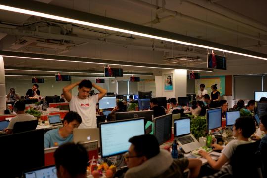 Ding! Always-on Alibaba office app fuels backlash among Chinese workers