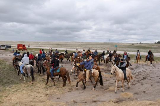 Riding with Native Americans to mark pact anniversary