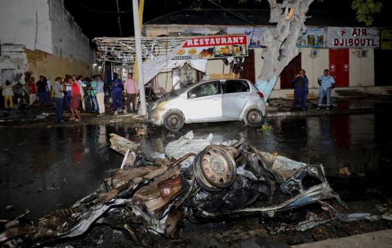 Three dead after bomb blast in center of Somalia's capital Mogadishu