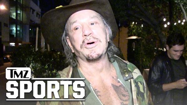 Mickey Rourke Supports NFL Kneelers, Hates Garbage Can Trump | TMZ Sports