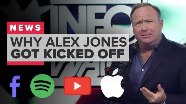 Why were Alex Jones and Infowars kicked off YouTube, Facebook, Apple and Spotify (CNET News)