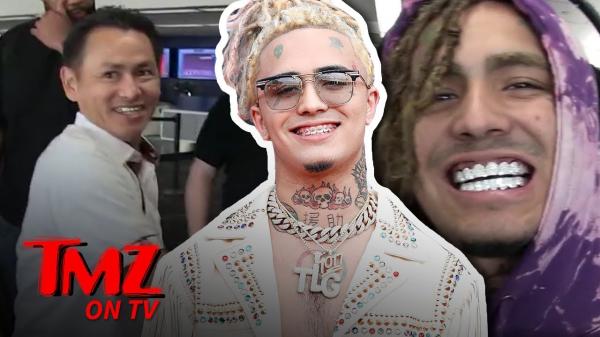 Lil Pump Boarding Flight With Mouth Full Of Ice | TMZ TV