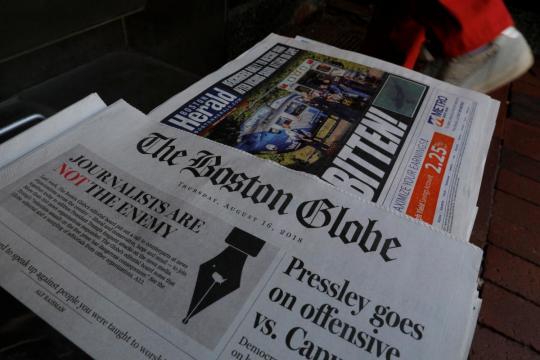 Newspapers across U.S. rebuke Trump for attacks on press