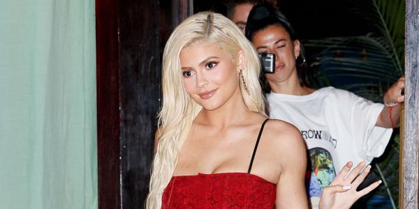 Kylie Jenner Does Her Best Take on Blonde Bombshell in a Red Alexander Wang Mini Dress