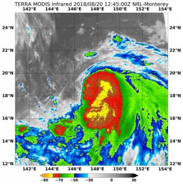 NASA sees a 'Picasso-like' face in Tropical Storm Cimaron's powerful storms