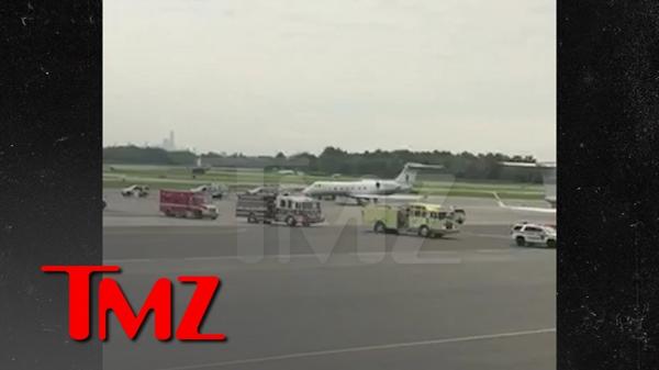 Emergency Crews Prepare For Post Malones Jet | TMZ