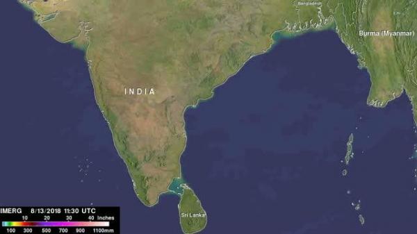NASA captures monsoon rains bringing flooding to India