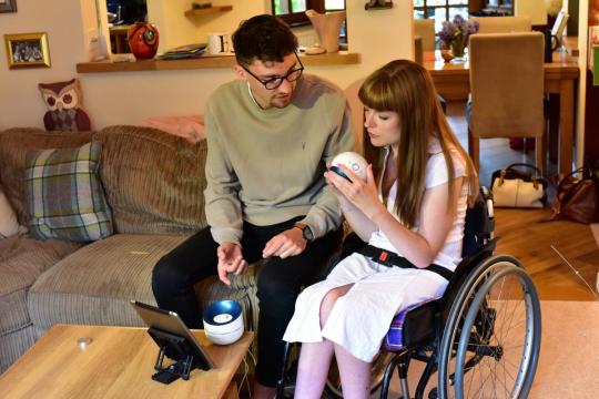 Student designs controller to boost disabled sister's dexterity