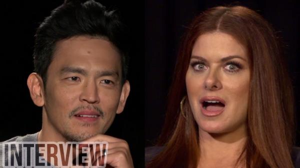 Searching Cast Debra Messing & John Cho ADMIT To Googling Themselves & Play Never Have I Ever